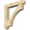 Ekena Millwork Westlake Arts and Crafts Rough Sawn Bracket w/ Offset Brace, Douglas Fir, 8"W x 48"D x 48"H BKT0806X48X48WTL03RDF - alternate 1